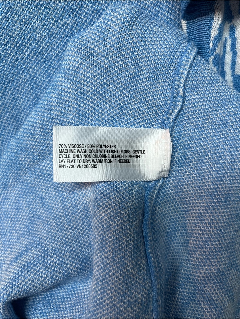 Diane Von Furstenberg Light Blue Printed Wrap Swim Coverup - Picture 6 of 6